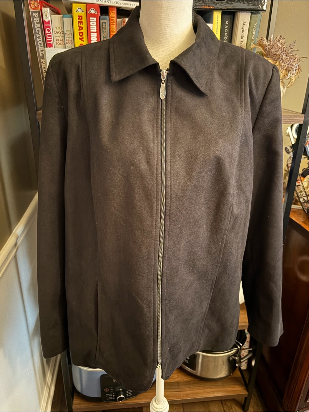 Kim Rogers Vintage Style Faux Suede Jacket
